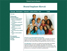 Tablet Screenshot of dentalimplantshi.com
